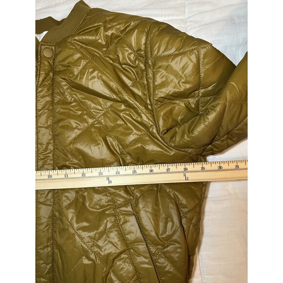 Offline by Aerie Sherpa Lined Quilted Puffer‎ Bomber Jacket Treeline SMALL NWT - Picture 12 of 13
